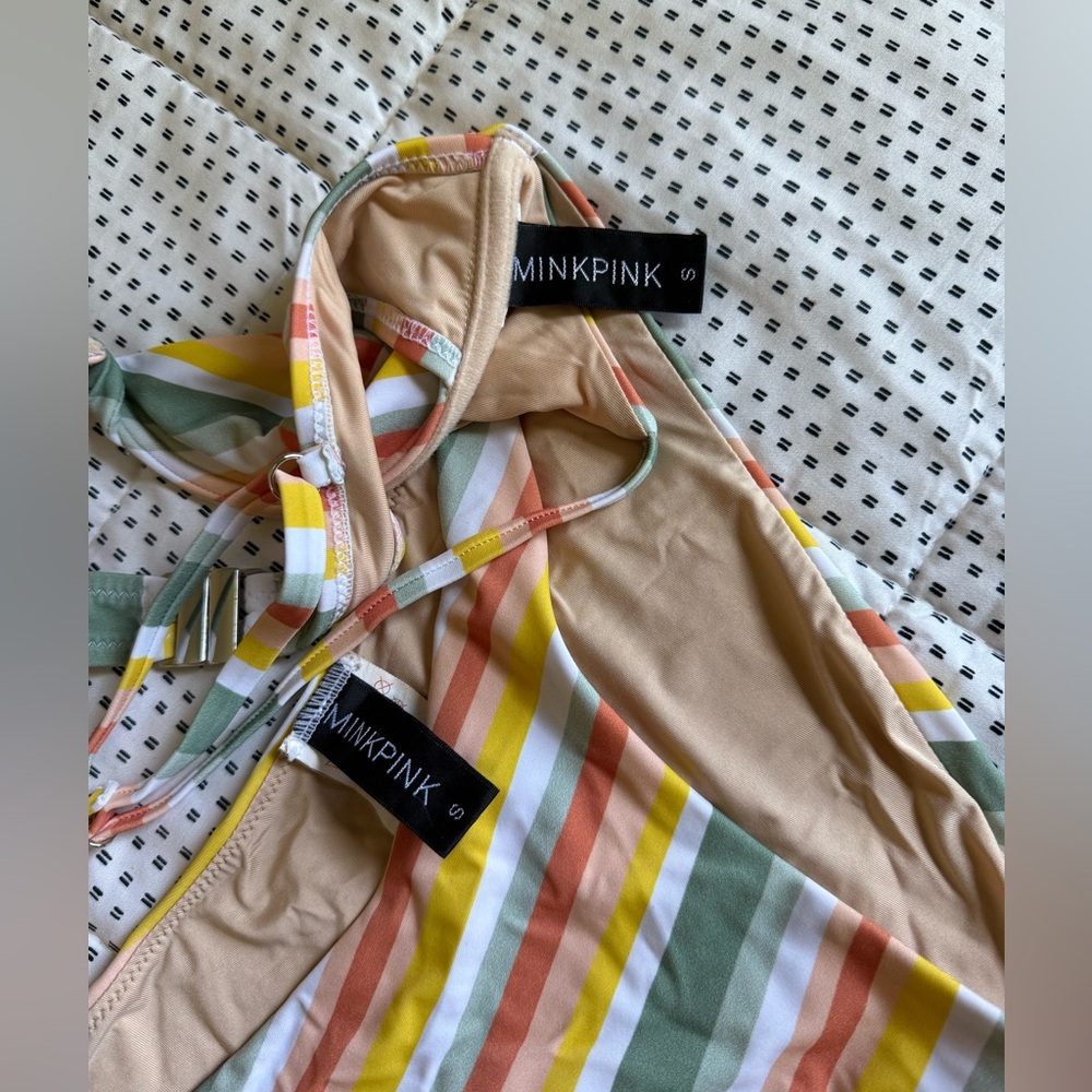 MINKPINK Colorful Striped Bikini - Picture 2 of 3